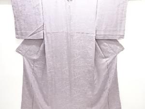 竜田川に読み本・苫舟模様織り出し一つ紋色無地着物